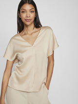 Vila Elma Sleeveless top - Birch