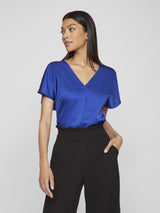 Vila Elma Sleeveless top - Blue