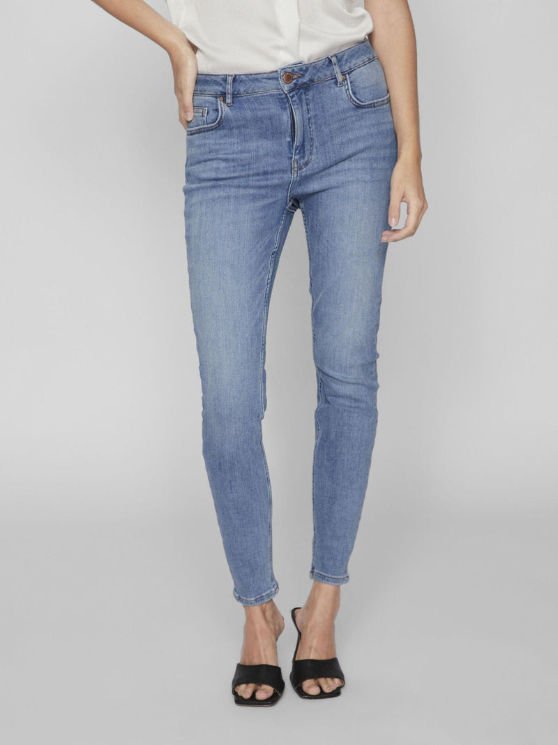 Vila sarah RW skinny Jeans - Medium Blue Demin