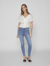 Vila sarah RW skinny Jeans - Medium Blue Demin