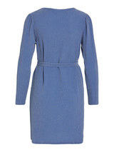 Vila Eleina V-Neck L/S Dress - Blue