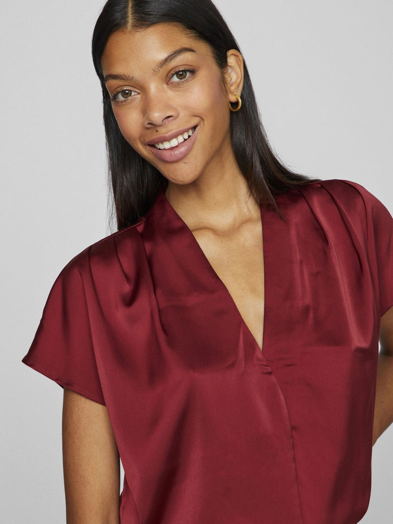 Vila Elma Sleeveless top - Cabernet