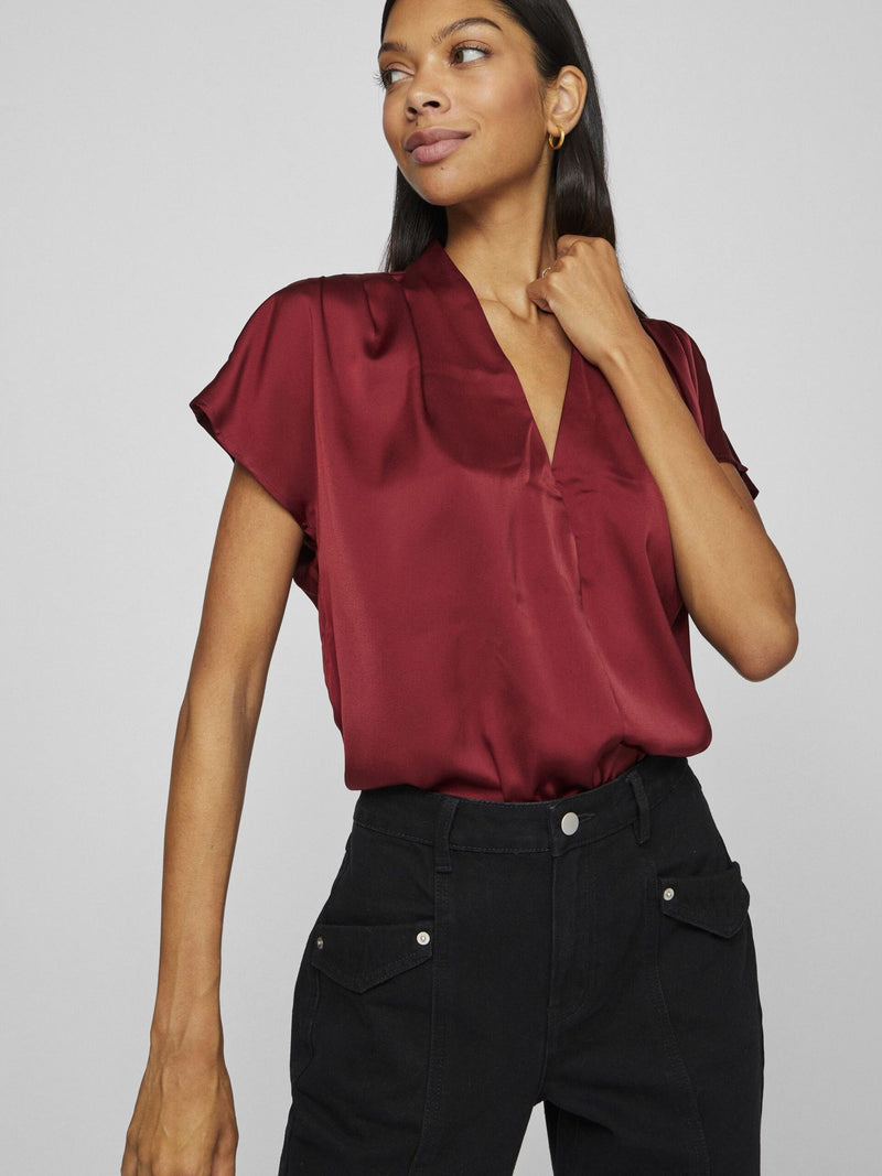 Vila Elma Sleeveless top - Cabernet