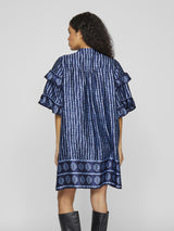 Vila kavas Frill Dress - Blue