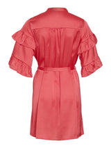 Vila Kavas 2/4 Frill Dress - Poppy Red