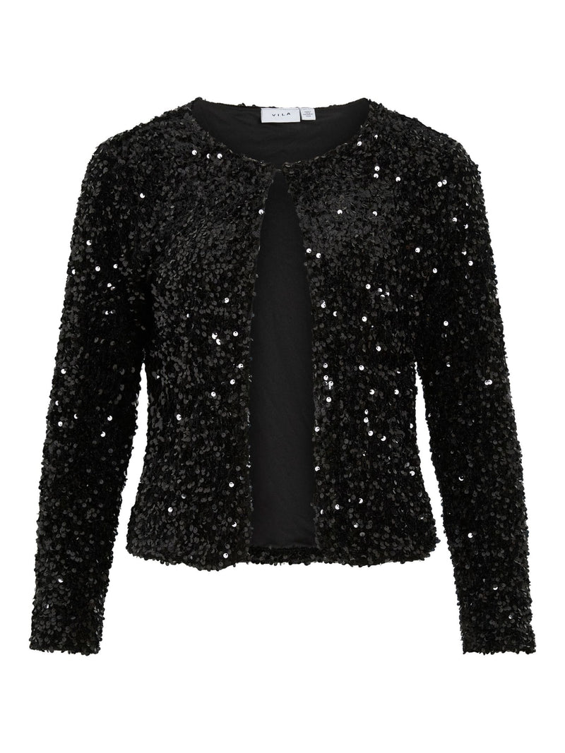 Vila Faith o-neck Cardigan - Black