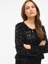 Vila Faith o-neck Cardigan - Black