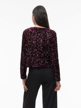 Vila Faith o-neck Cardigan - Fig