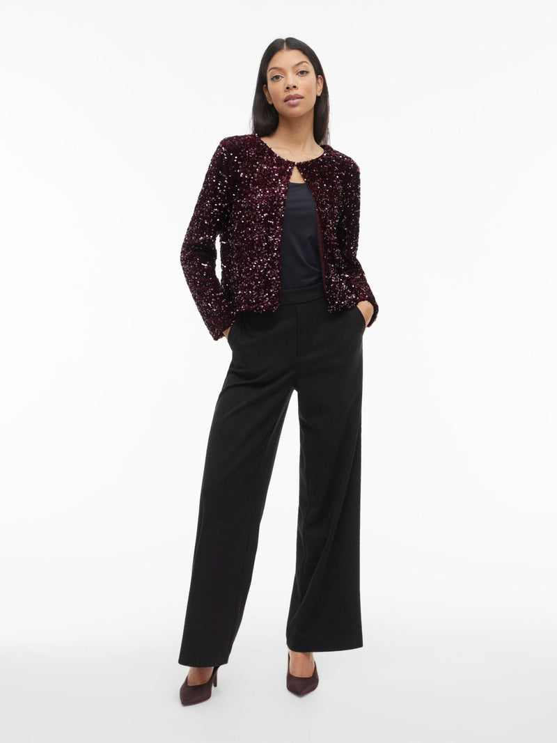 Vila Faith o-neck Cardigan - Fig