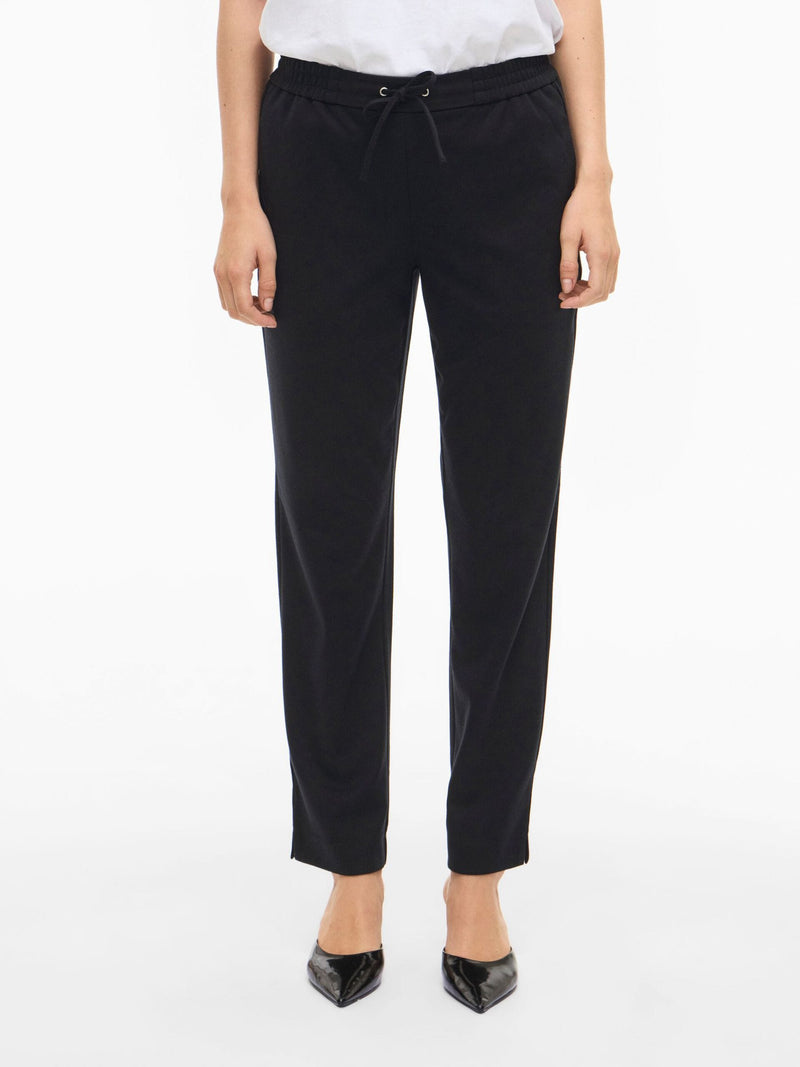 Vila Ellie RW Slim Ankle Pant - Black