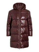 Vila Lidda L/S Hood Shinny puffer jacket - Fig