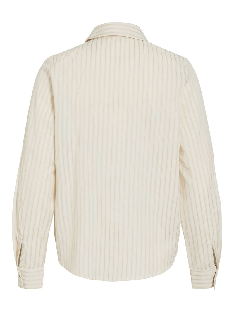 Vila Fija L/S Tie Shirt