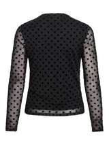 Vila Rikke L/S Funnel Neck Top - Black