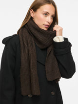 Vila Nara New Knit Scarf - Coffee Bean