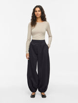 Vila Nelly HW Balloon Pants - Black