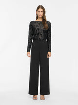 Vila Miranda L/S Top - Black
