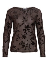 Vila Miranda L/S Top - Coffee Bean