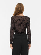 Vila Miranda L/S Top - Coffee Bean