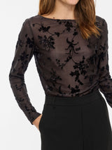 Vila Miranda L/S Top - Coffee Bean