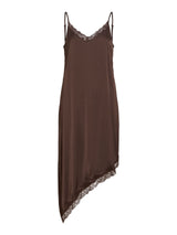 Vila vionara S/L Lace Dress - Coffee Bean