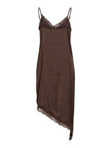 Vila vionara S/L Lace Dress - Coffee Bean
