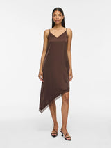 Vila vionara S/L Lace Dress - Coffee Bean
