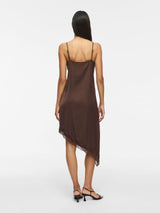Vila vionara S/L Lace Dress - Coffee Bean