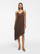 Vila vionara S/L Lace Dress - Coffee Bean