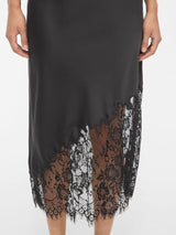 Vila Lara HW Midi Lace Skirt