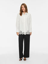 Vila Ashley L/S Oversized Lace Shirt