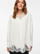 Vila Ashley L/S Oversized Lace Shirt