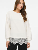 Vila Sif L/S Detail Shirt - White