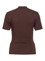 Vila Pinna Highneck Top - Coffee Bean