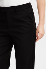 Pulz Bindy HW Pant Wide Leg - Black