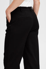 Pulz Bindy HW Pant Wide Leg - Black