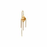 Stine a Windy Viola Whit Chains Earrings - Single