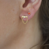 Stine A Wow Mom Mini with Chain Earring - Gold