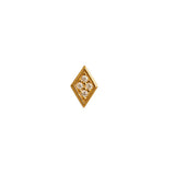 Stine a Miss Harlekin Earring with Stones - Gold