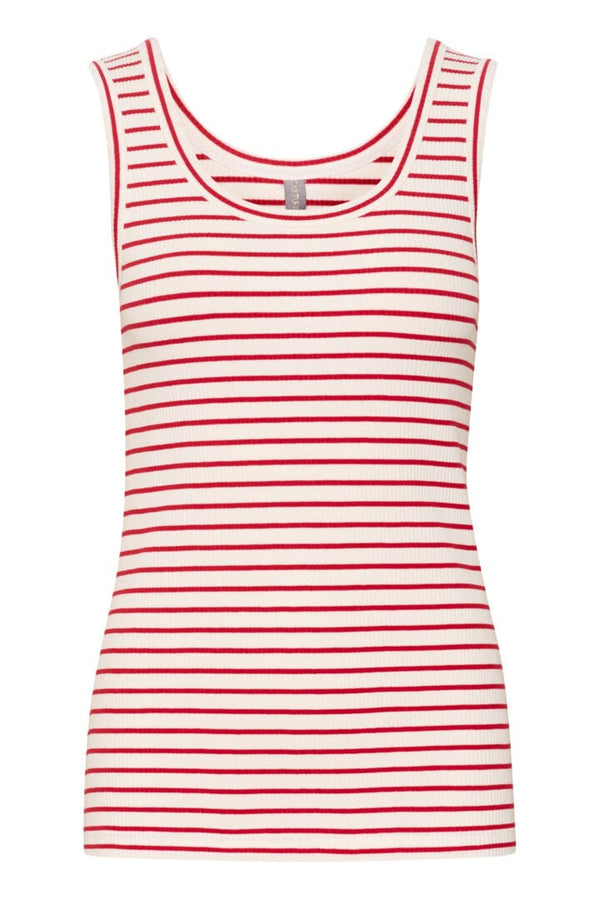 Culture Dolly Tanktop - White/Red Striped