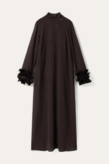 Noella Latania Long Dress - Chocolate