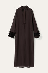Noella Latania Long Dress - Chocolate