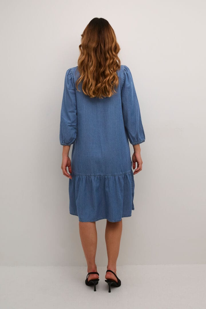 Culture Arpa Giselle Dress - Dark Blue Wash