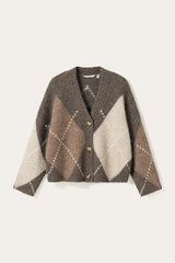 Noella N-Laiana Knit Cardigan - Ash Brown Mix