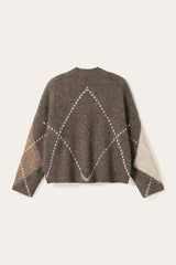Noella N-Laiana Knit Cardigan - Ash Brown Mix