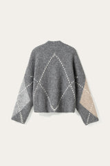 Noella N-Laiana Knit Cardigan - Grey Mix