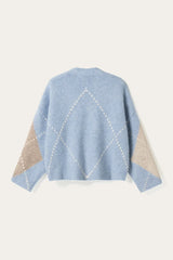 Noella N-Laiana Knit Cardigan - Sky Blue Mix