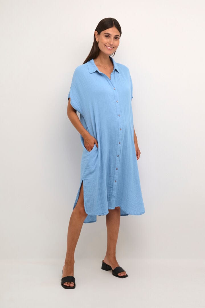 Culture Elina Kaftan Dress - Della Robbia Blue