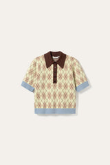 Noella N-Makayla SS Knit - Diya Yellow Check