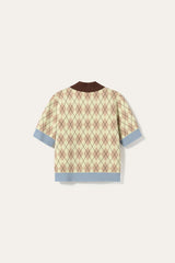 Noella N-Makayla SS Knit - Diya Yellow Check