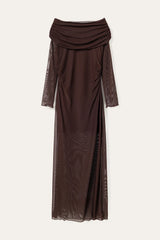 Noella Melani LS Dress - Dark Chocolate